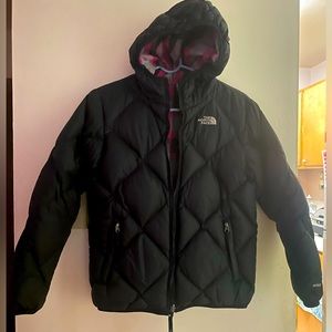 Winter jacket- waterproof thermal super warm cold weather with attached hood.